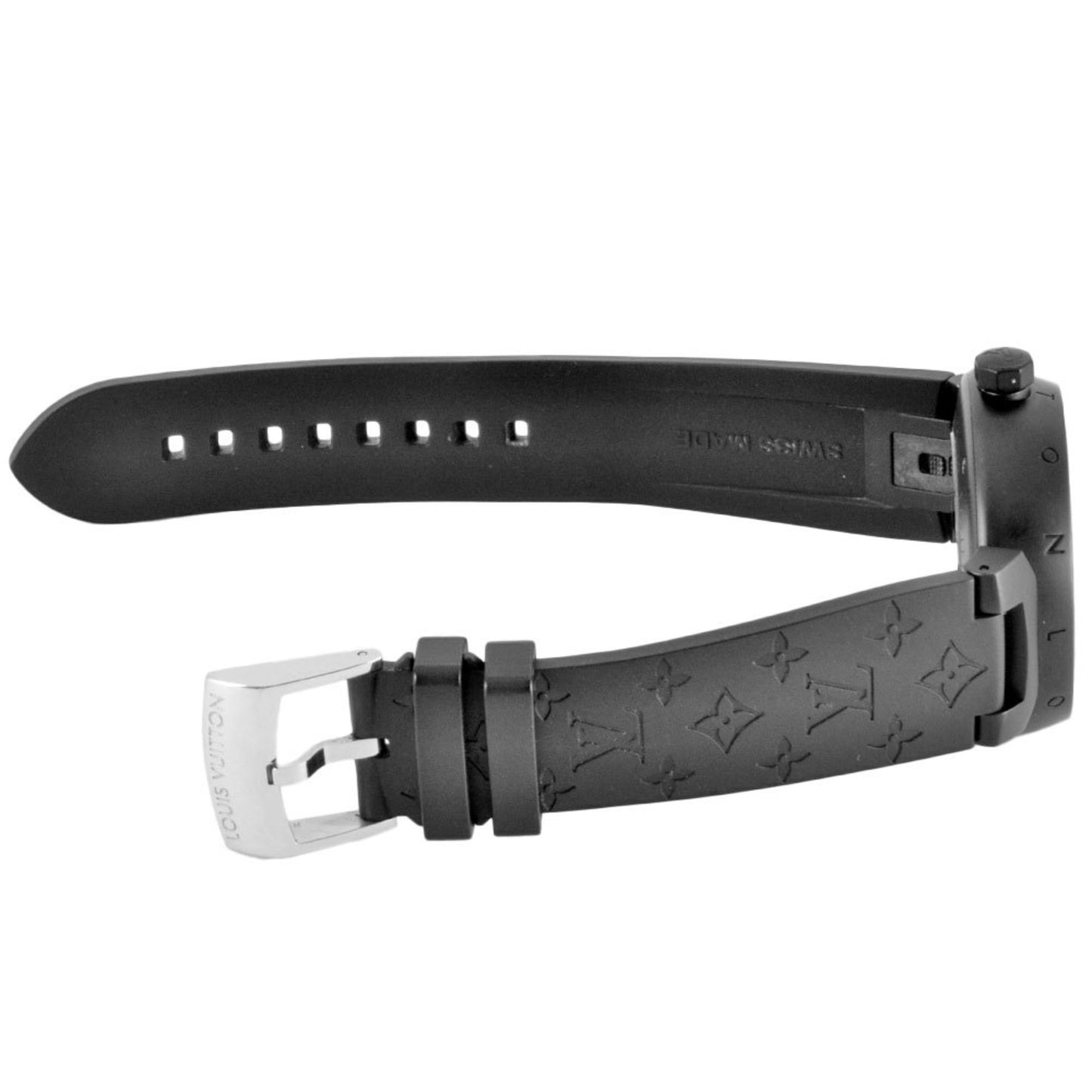 Louis Vuitton Black Steel Tambour