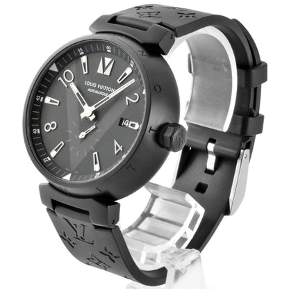Louis Vuitton Black Steel Tambour