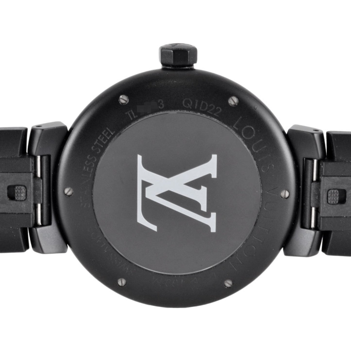 Louis Vuitton Black Steel Tambour