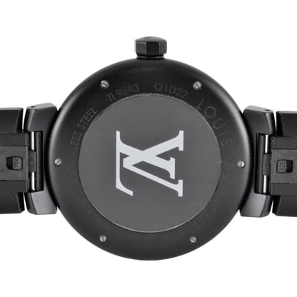 Louis Vuitton Black Steel Tambour
