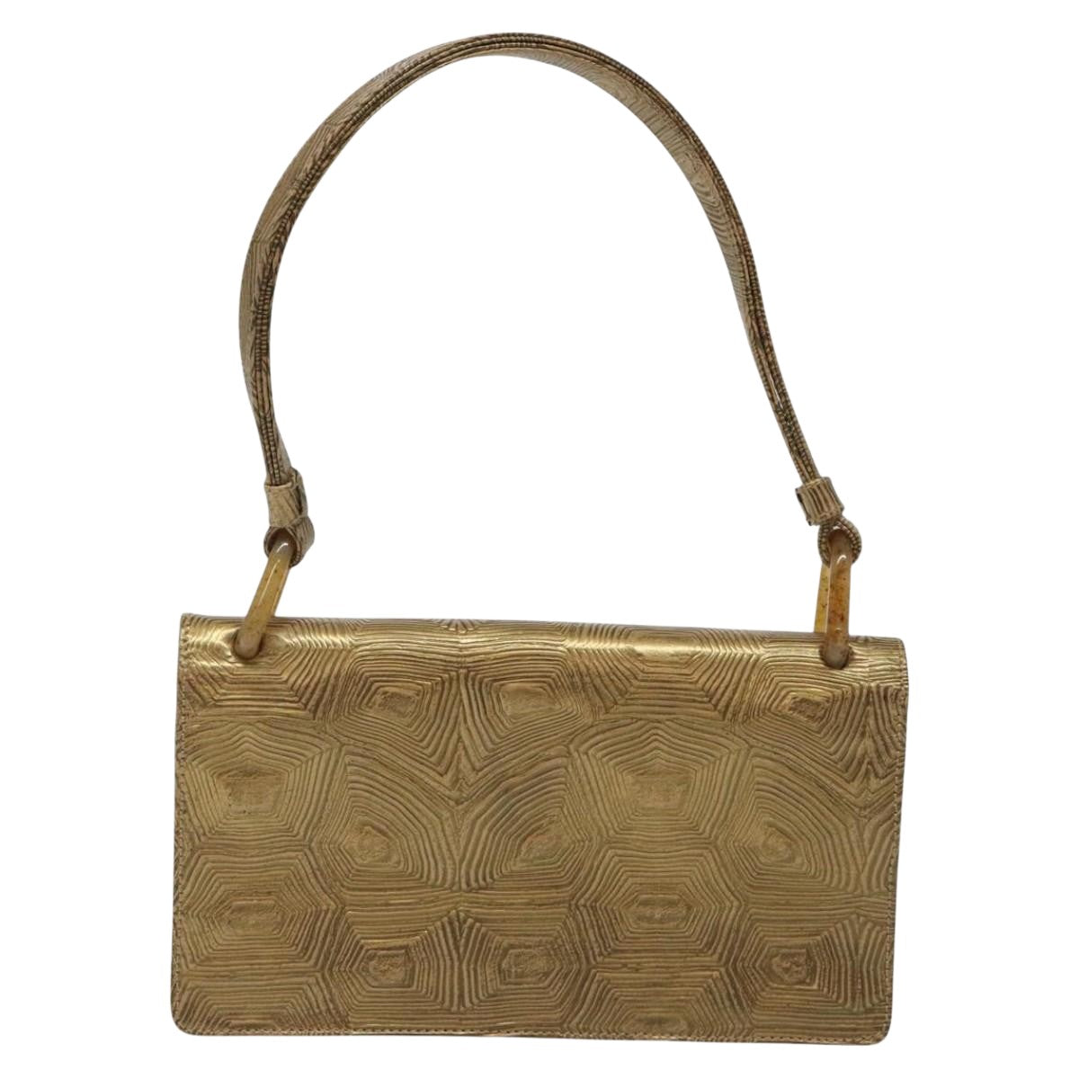 Prada Gold Leather Cleo