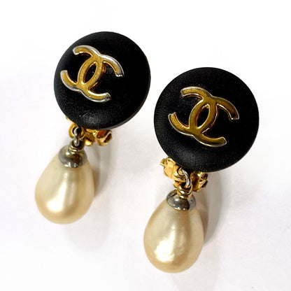 Chanel Black Gold Plated Coco Mark