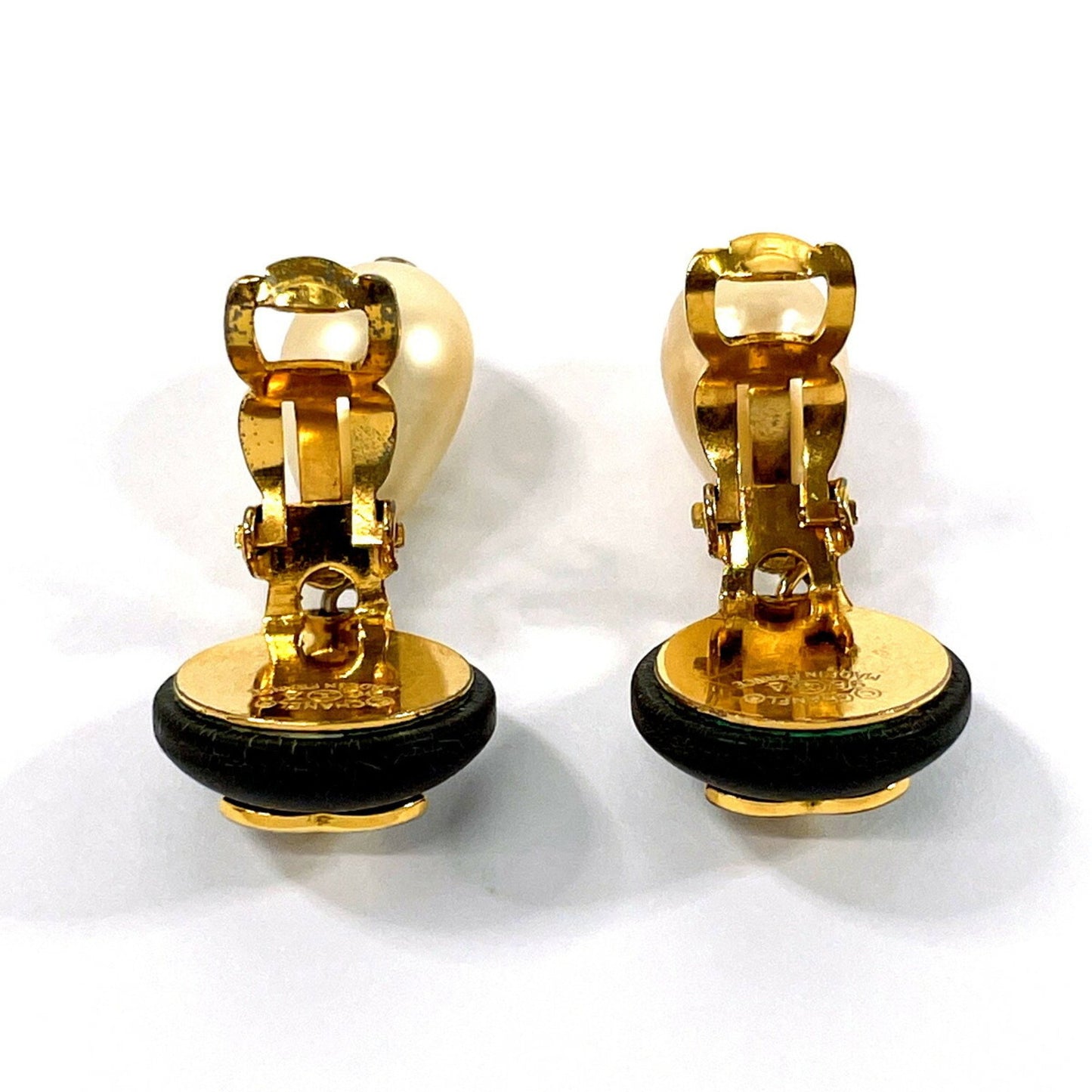 Chanel Black Gold Plated Coco Mark