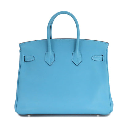 Hermès Blue Leather Birkin 25