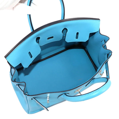 Hermès Blue Leather Birkin 25