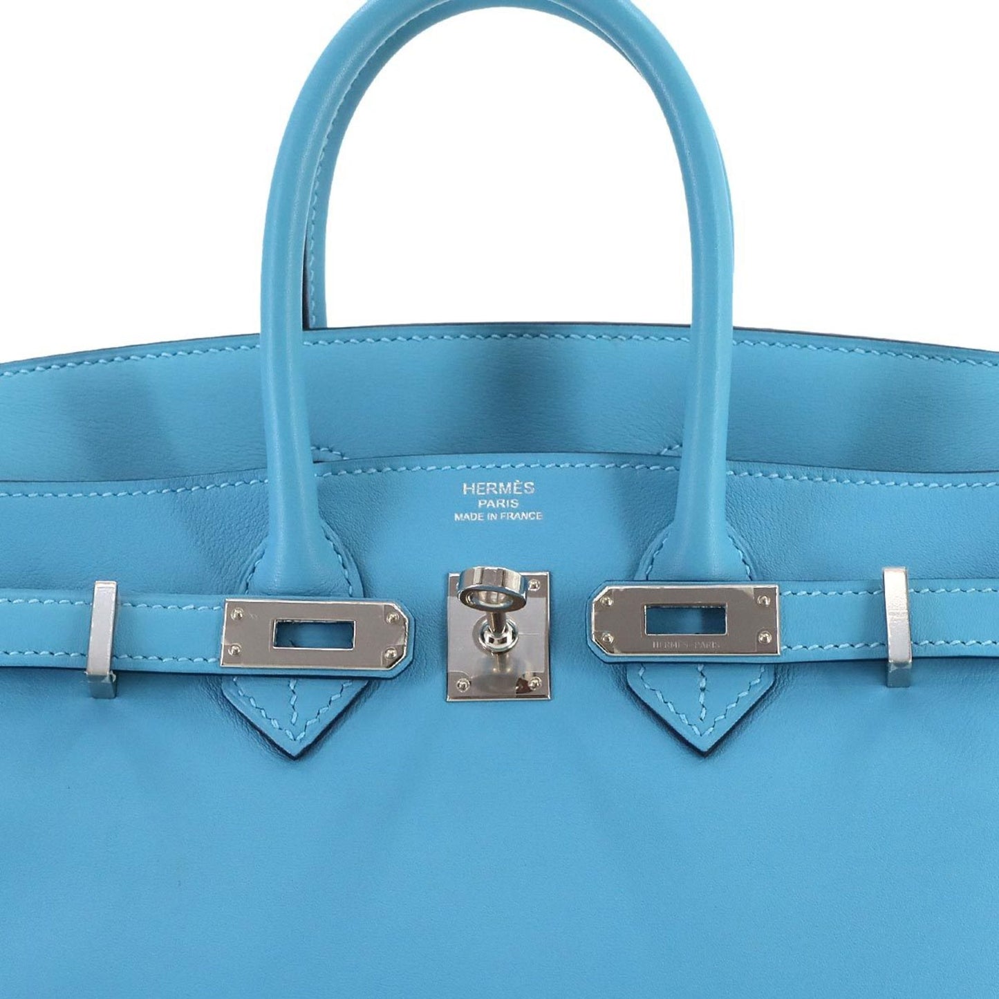 Hermès Blue Leather Birkin 25