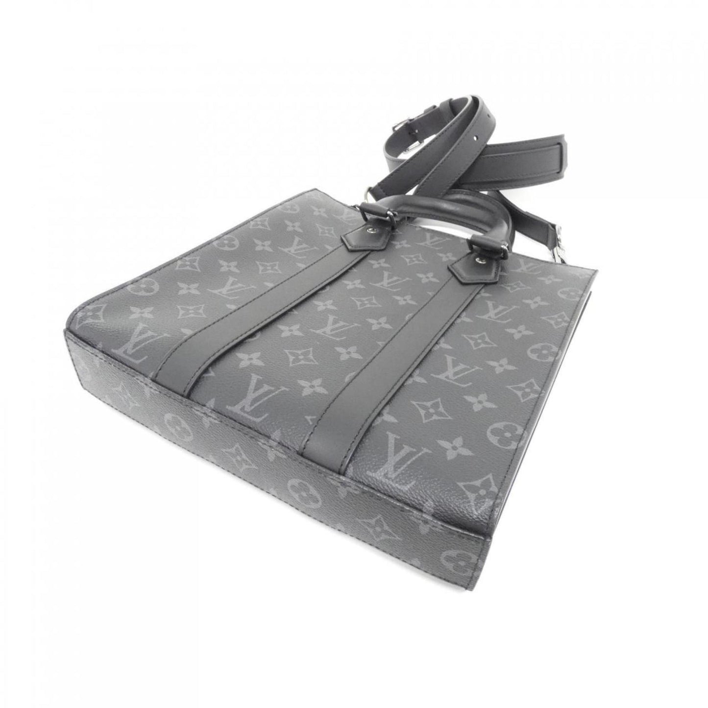 Louis Vuitton Black Canvas Sac Plat