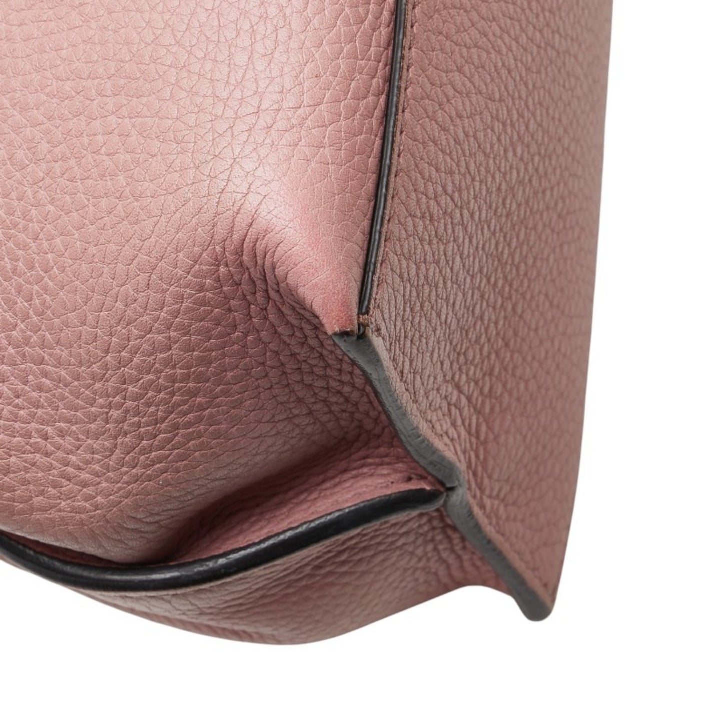 Gucci Pink Leather Bamboo Daily