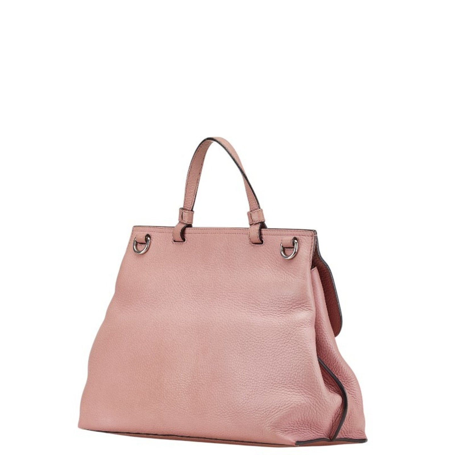 Gucci Pink Leather Bamboo Daily