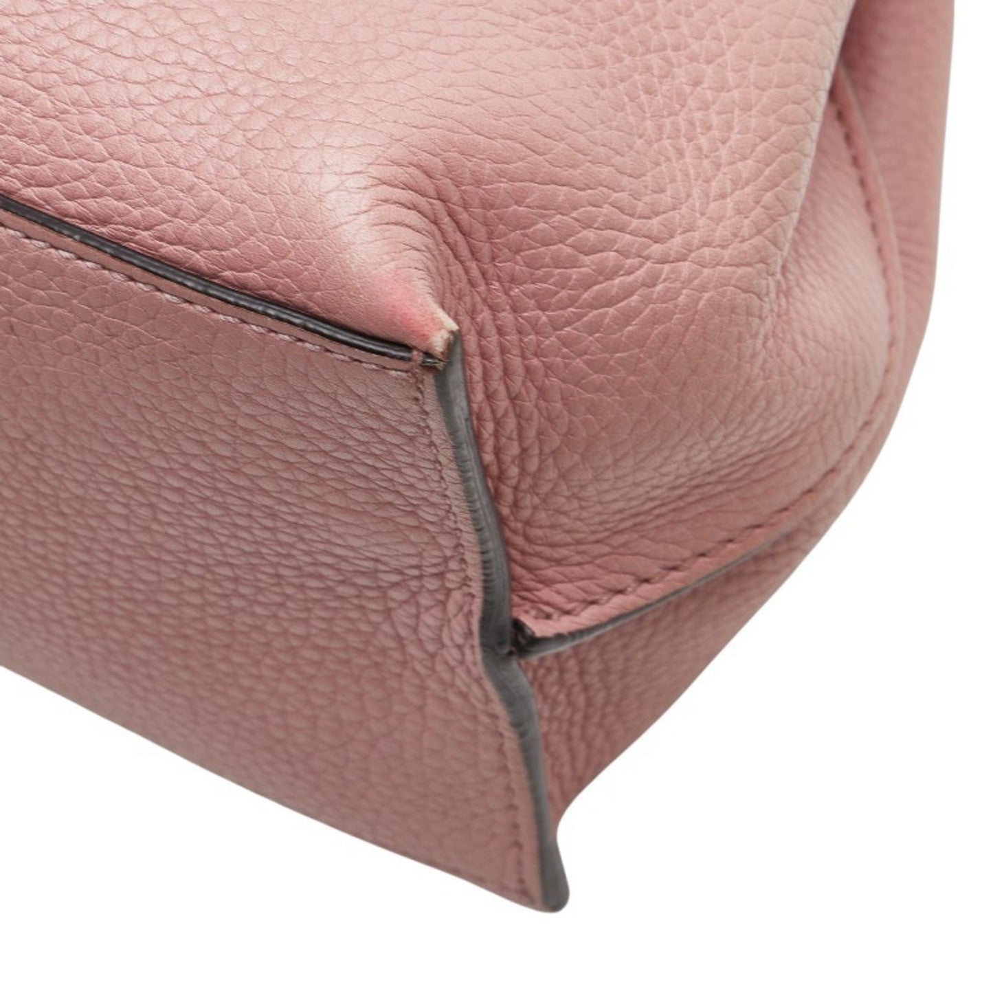 Gucci Pink Leather Bamboo Daily