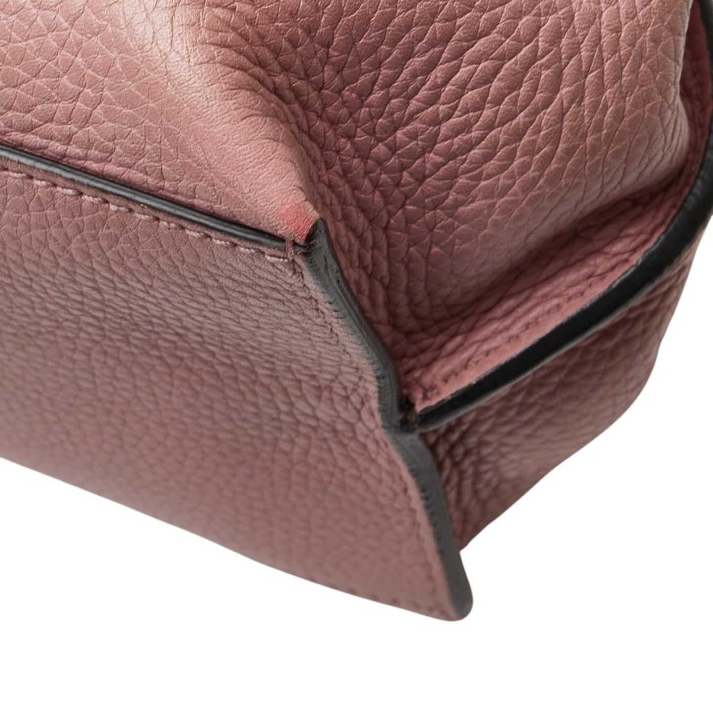 Gucci Pink Leather Bamboo Daily