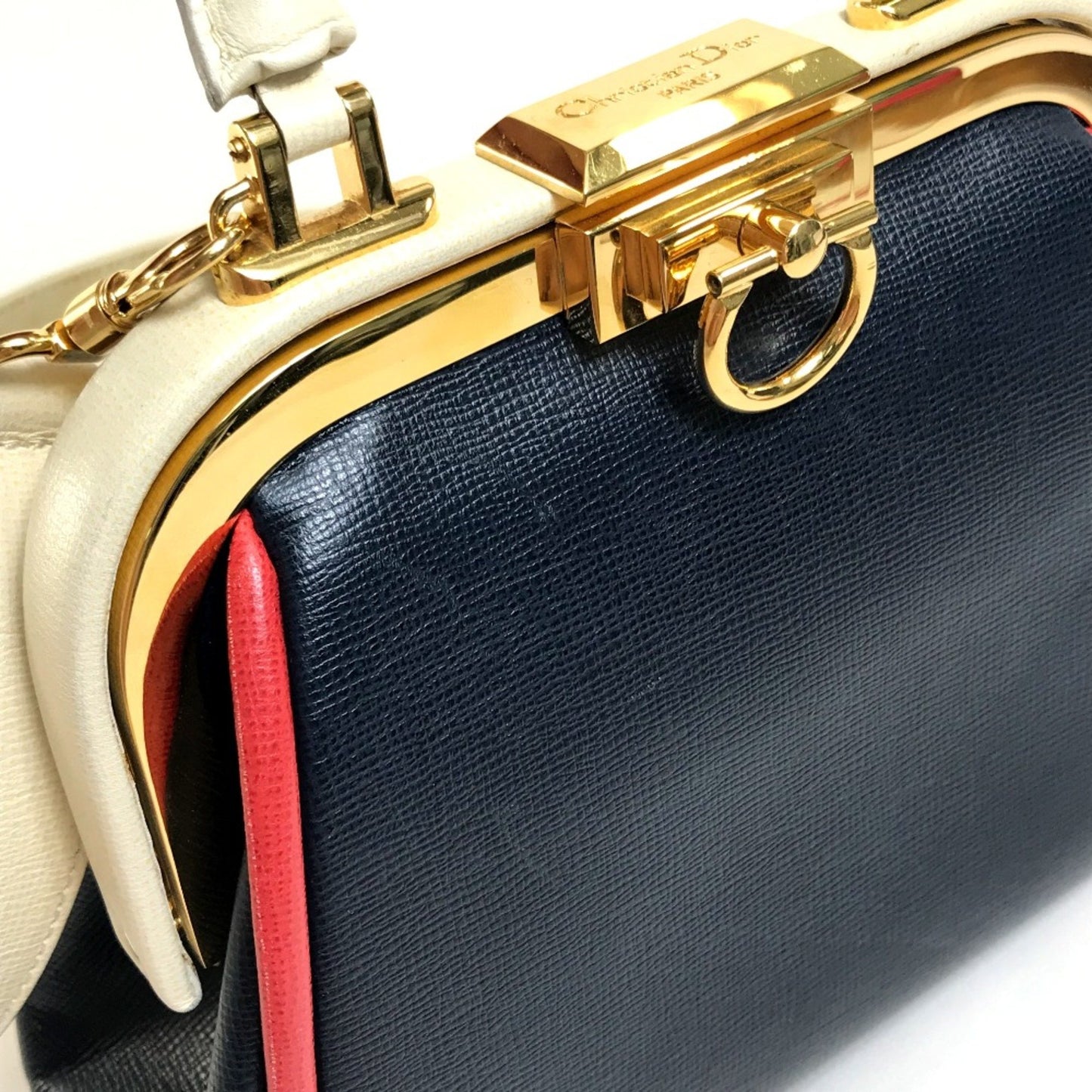 Dior Blue Leather Handbag