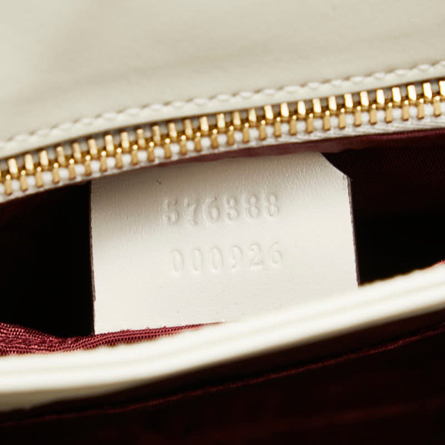Gucci White Leather Zumi