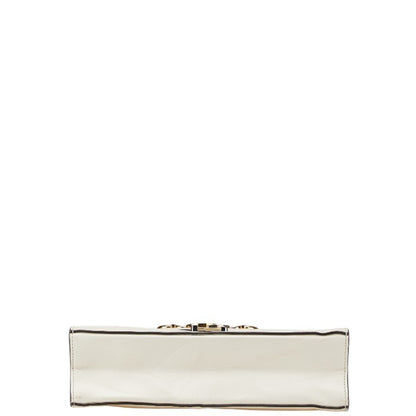 Gucci White Leather Zumi