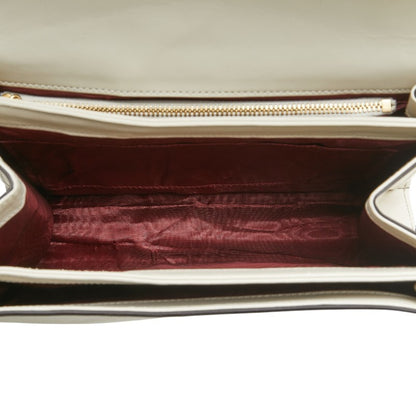 Gucci White Leather Zumi