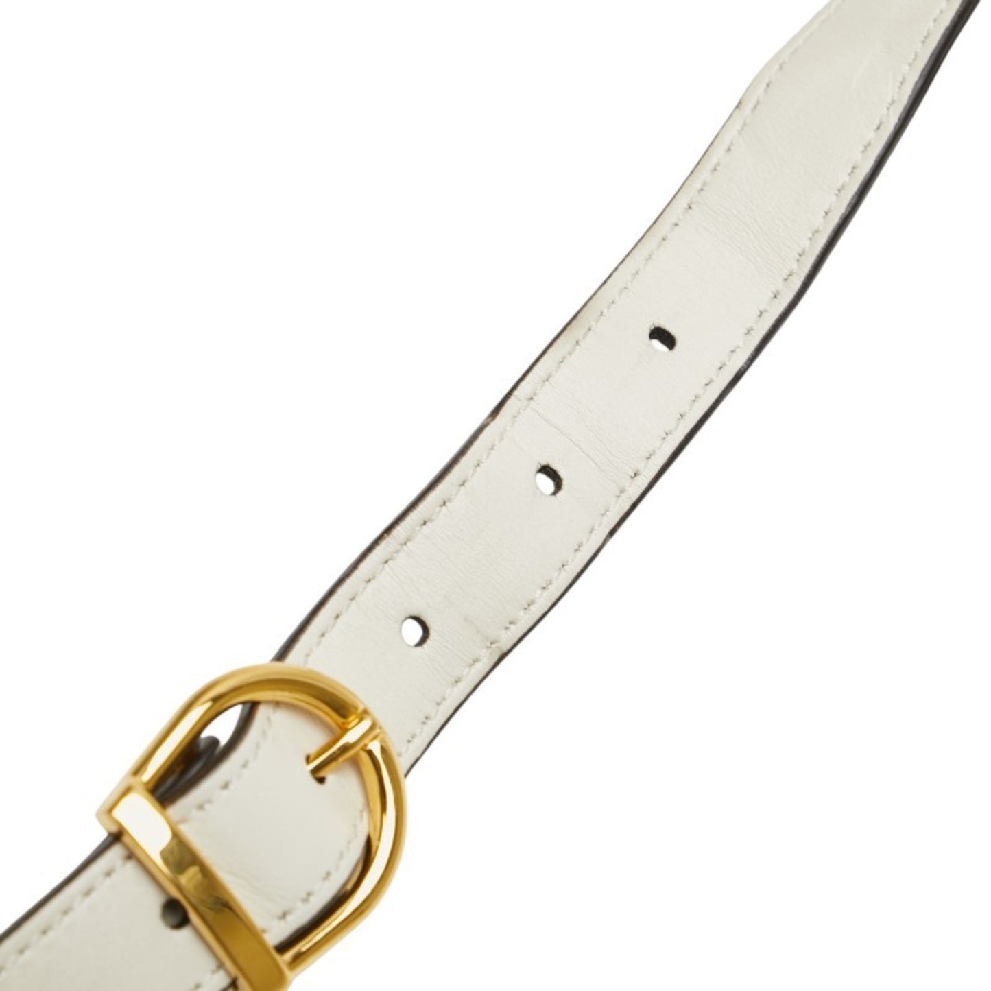 Gucci White Leather Zumi