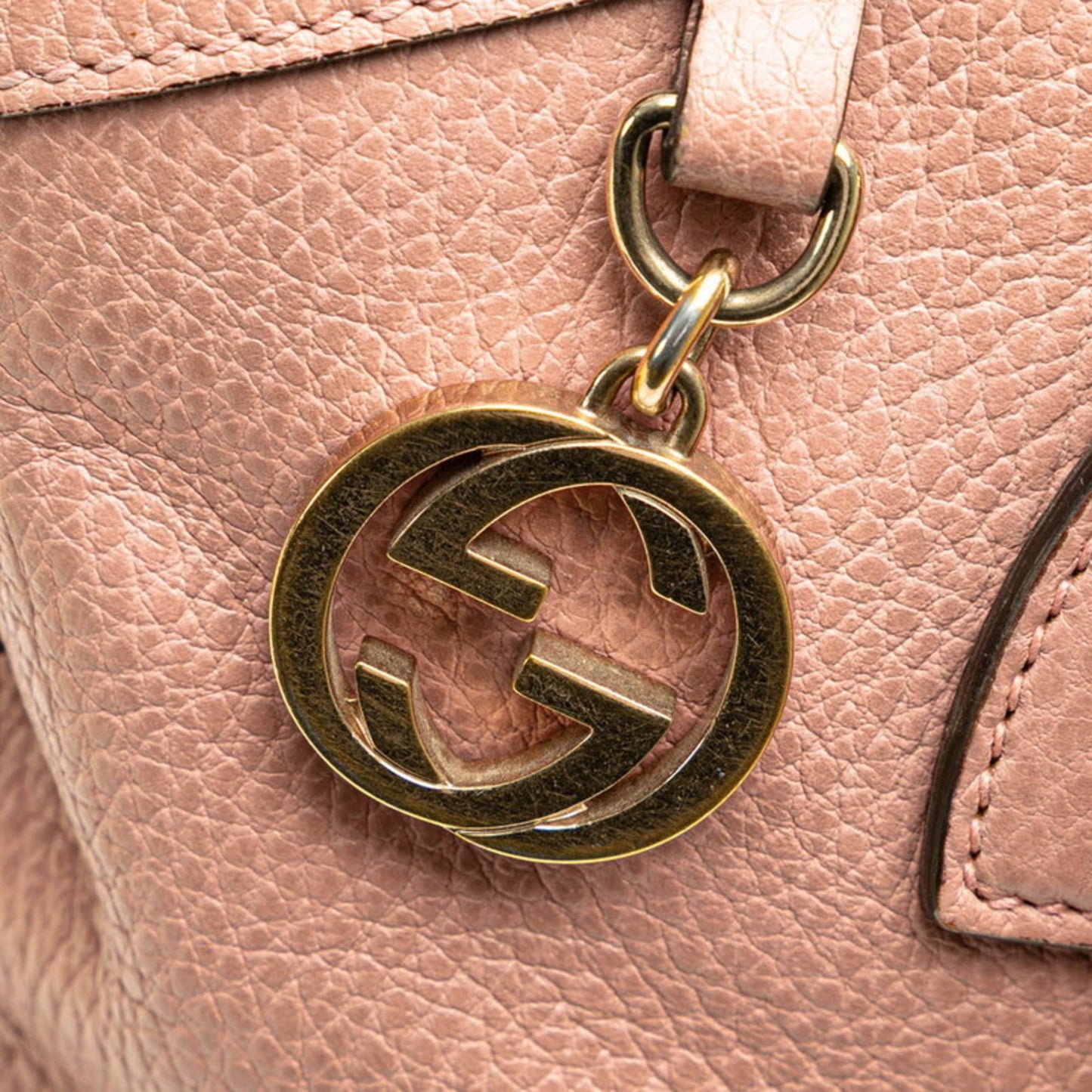 Gucci Pink Leather Interlocking G