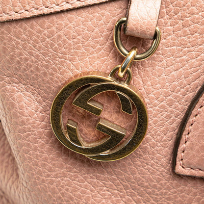 Gucci Pink Leather Interlocking G