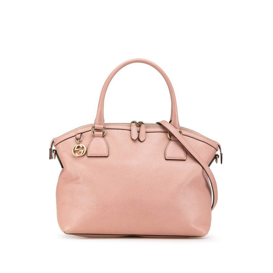 Gucci Pink Leather Interlocking G