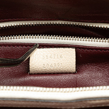 Gucci White Leather Horsebit