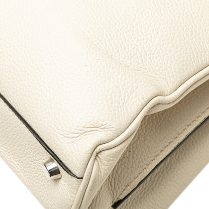 Gucci White Leather Horsebit
