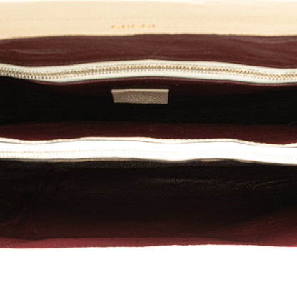 Gucci White Leather Horsebit