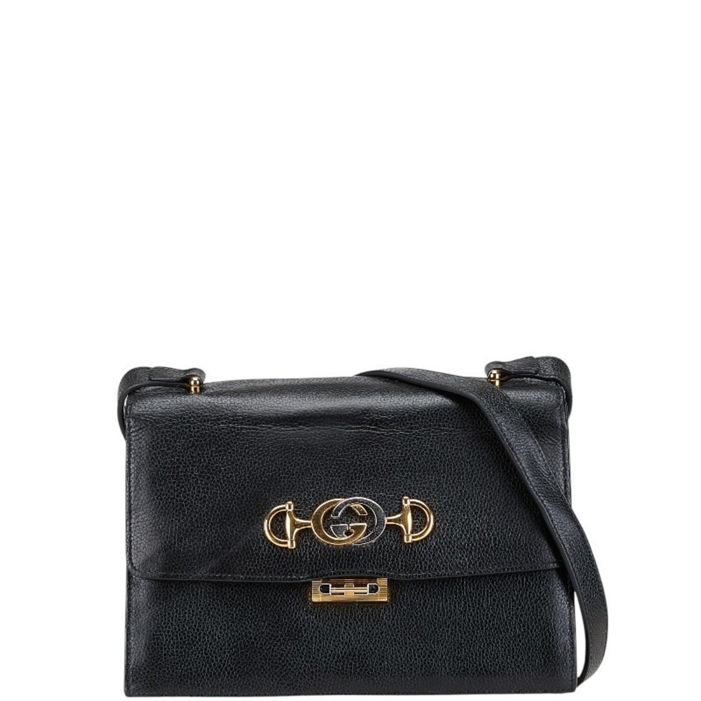 Gucci Black Leather Horsebit