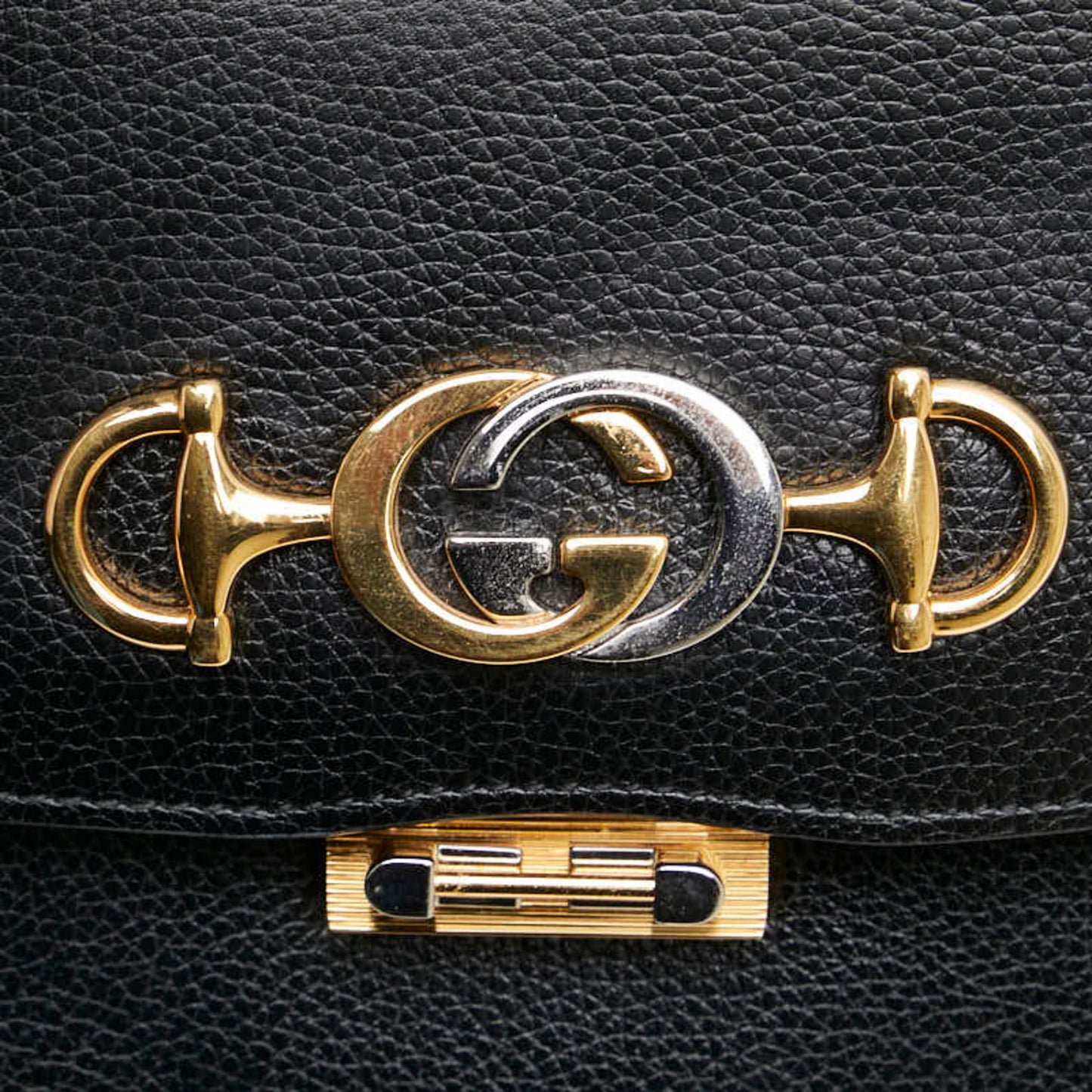 Gucci Black Leather Horsebit