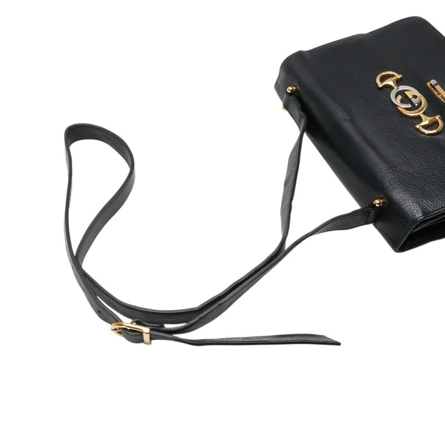 Gucci Black Leather Horsebit