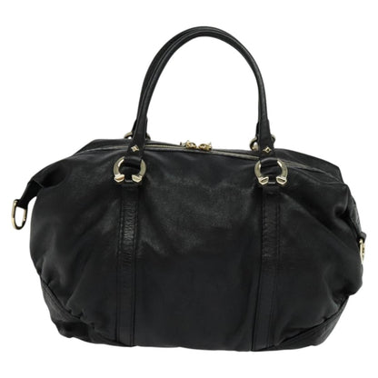 Gucci Black Leather Tote