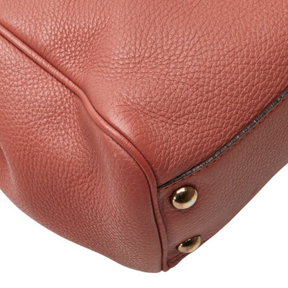 Gucci Pink Leather Bamboo