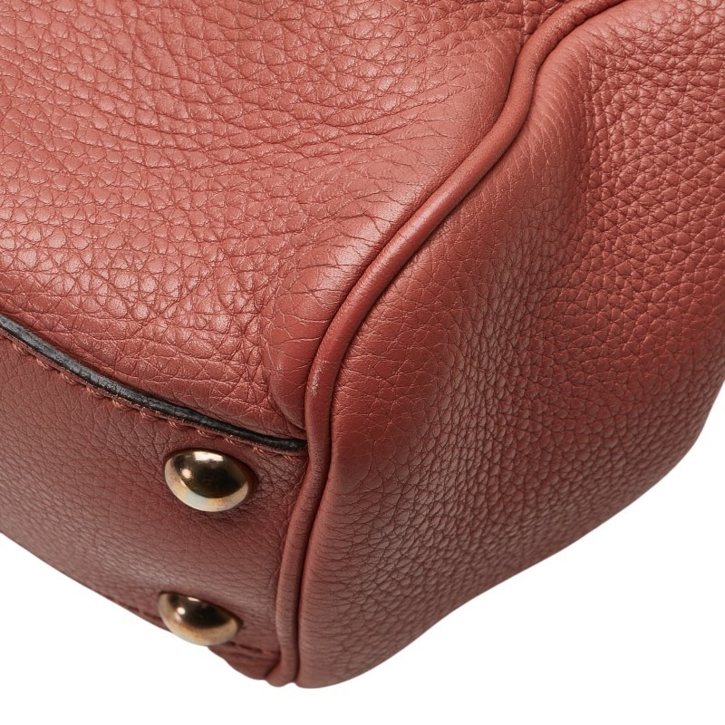 Gucci Pink Leather Bamboo