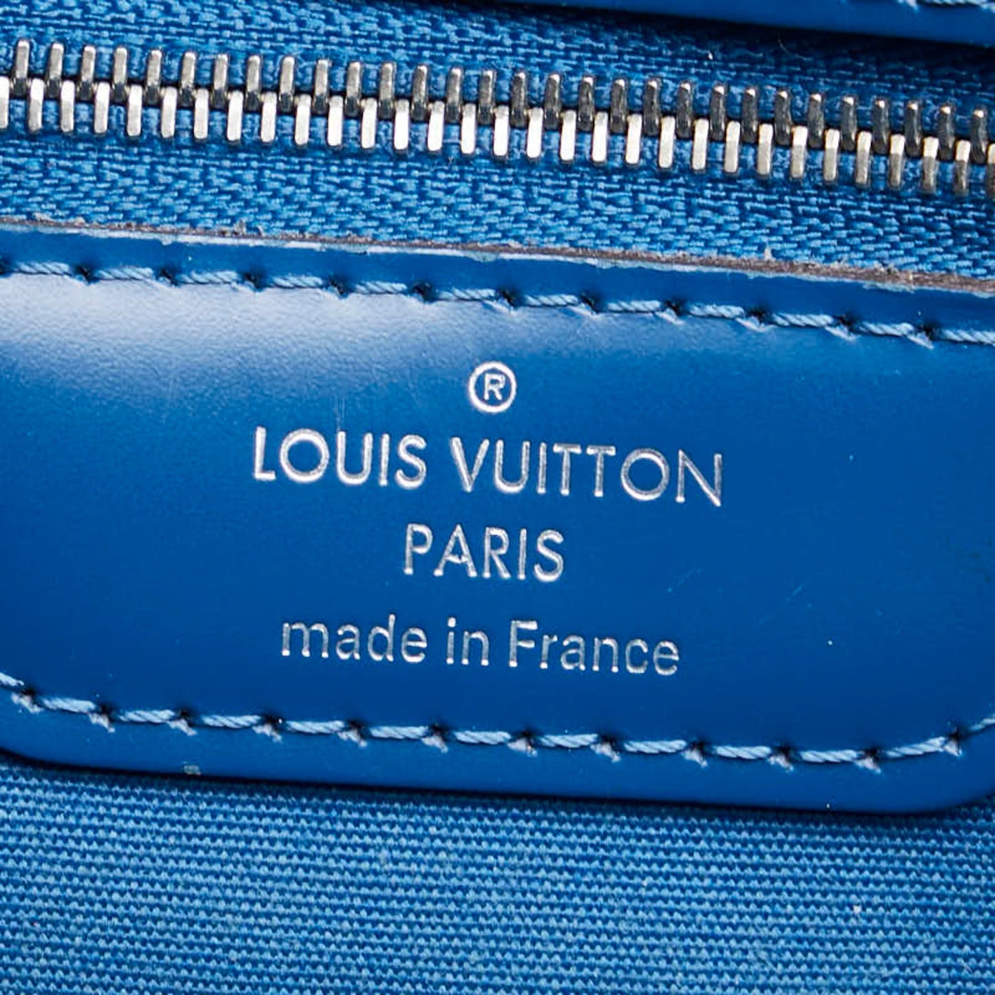 Louis Vuitton Blue Leather Blair