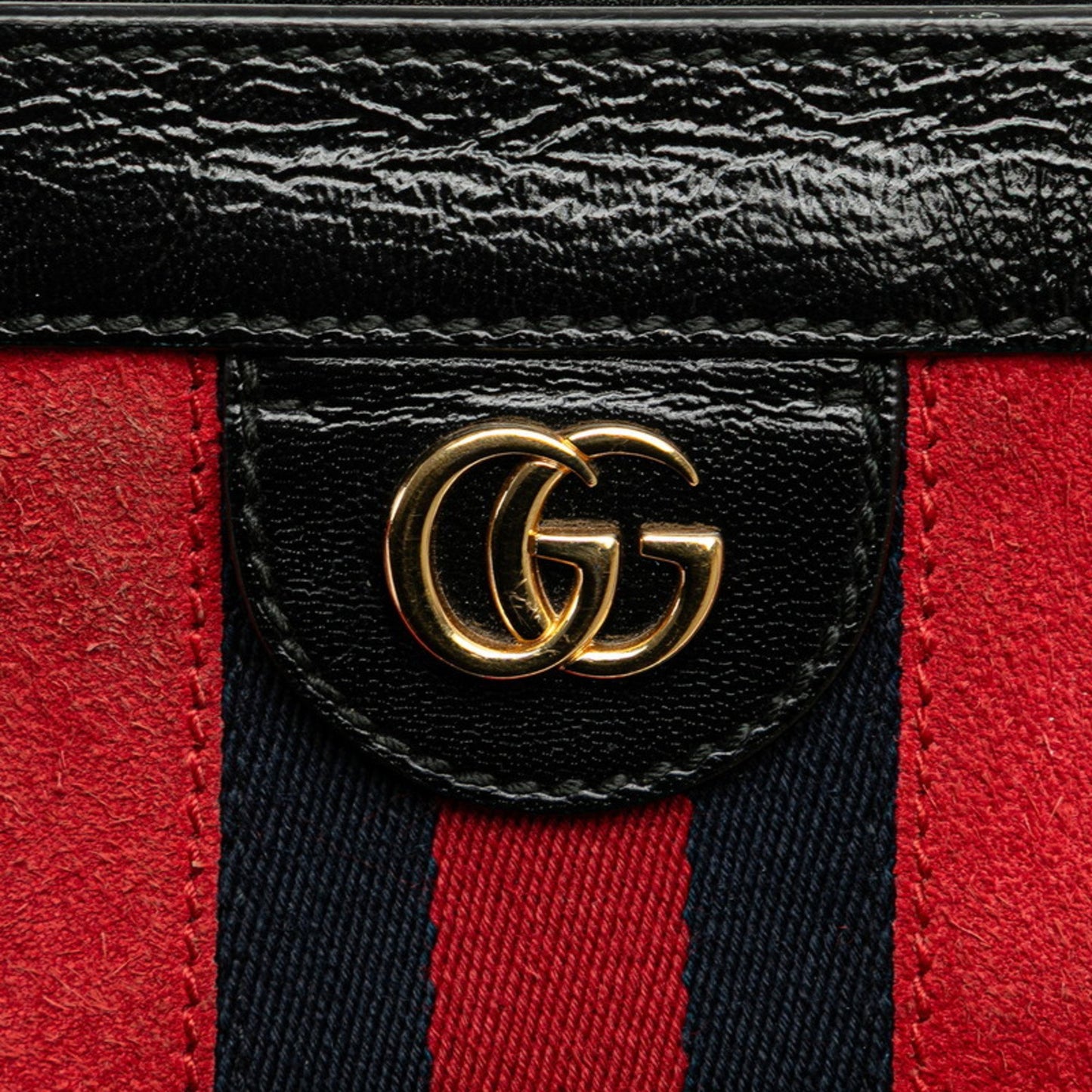 Gucci Red Suede Gg Marmont