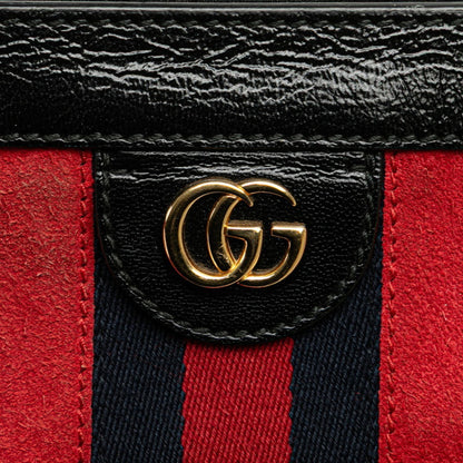 Gucci Red Suede Gg Marmont