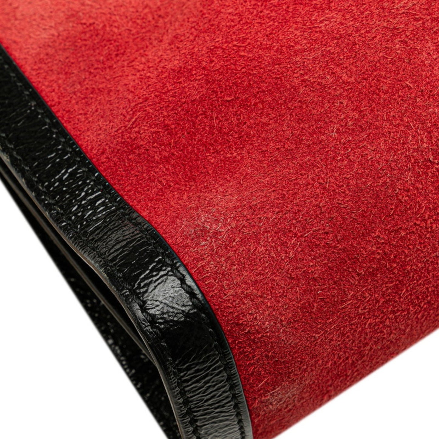 Gucci Red Suede Gg Marmont