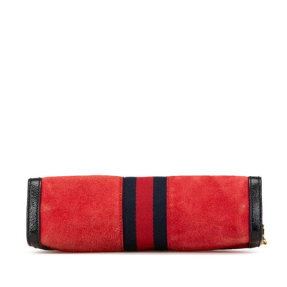 Gucci Red Suede Gg Marmont