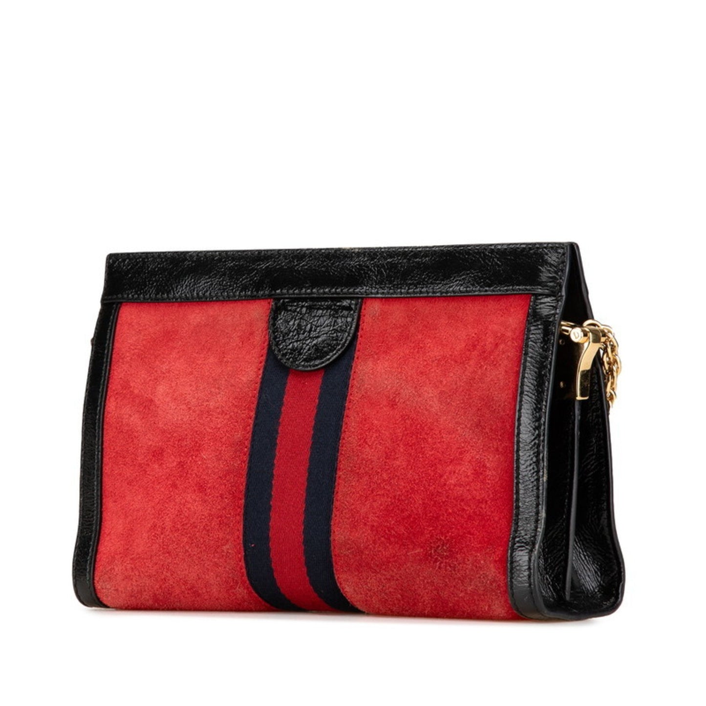 Gucci Red Suede Gg Marmont