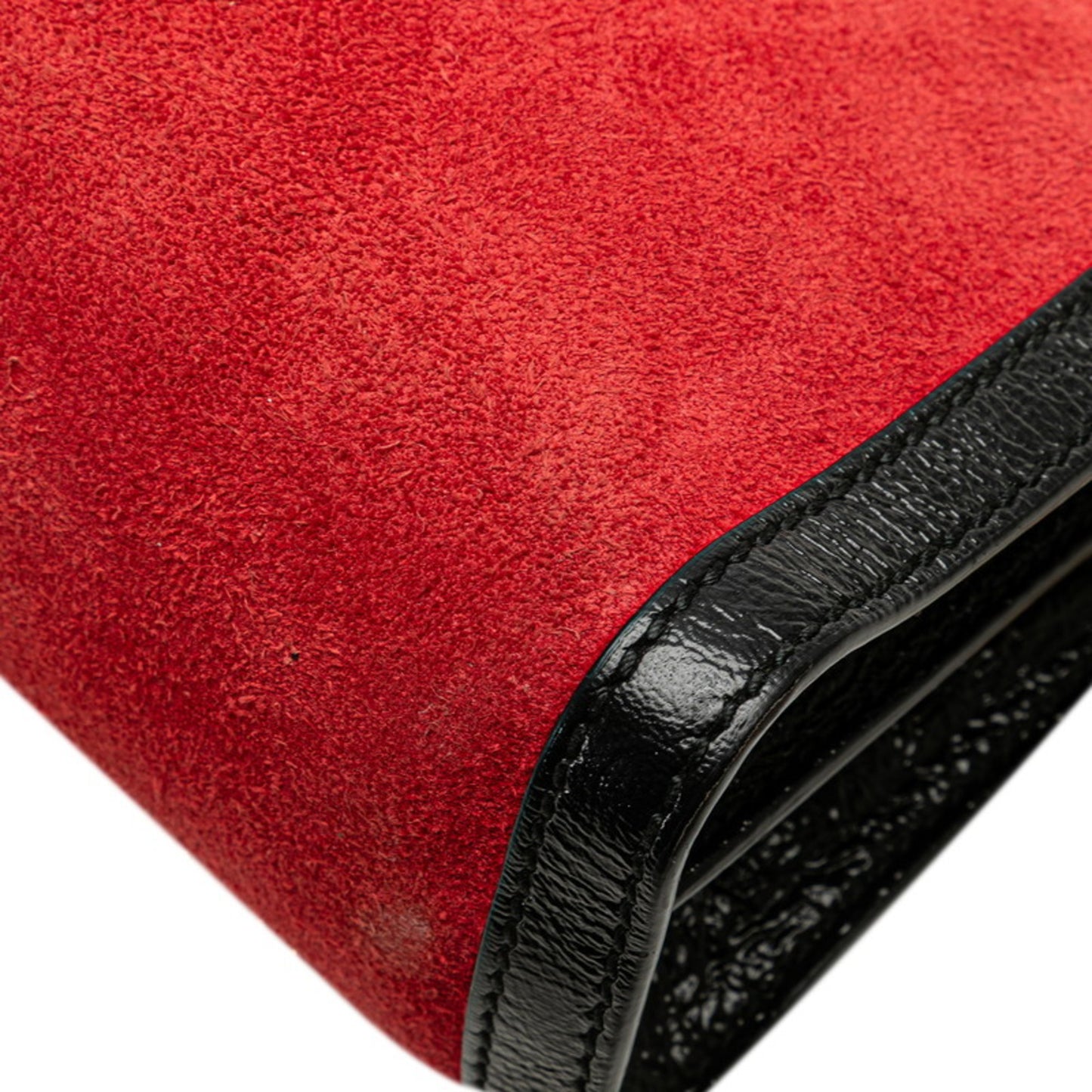 Gucci Red Suede Gg Marmont