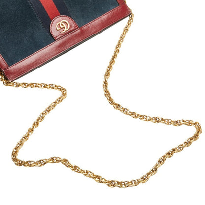 Gucci Blue Suede Gg Marmont