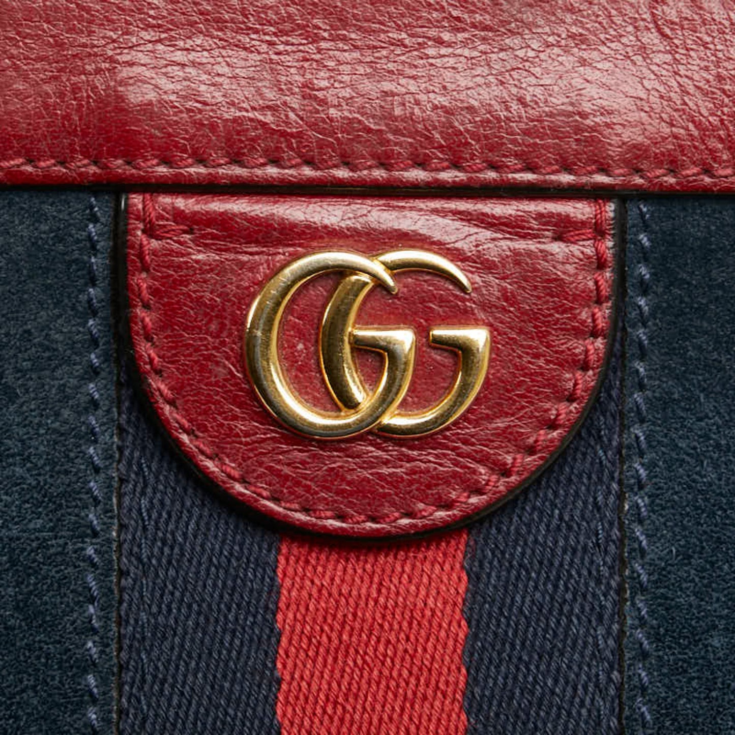 Gucci Blue Suede Gg Marmont