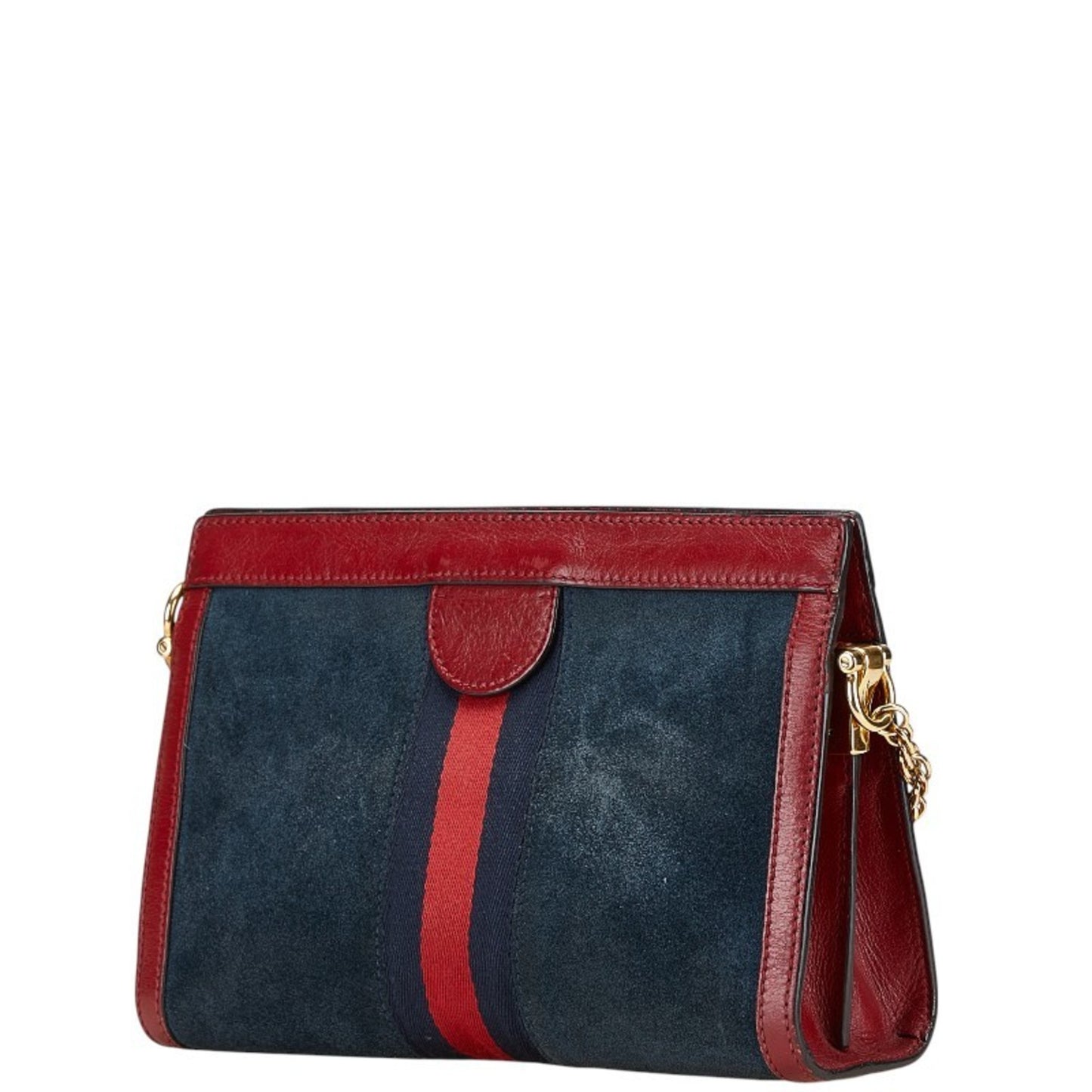Gucci Blue Suede Gg Marmont