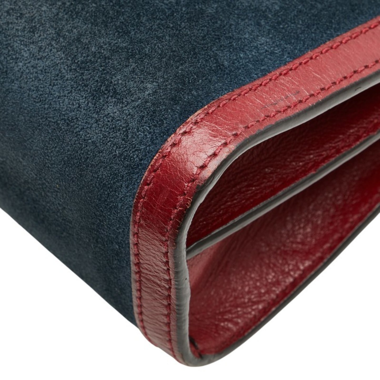 Gucci Blue Suede Gg Marmont
