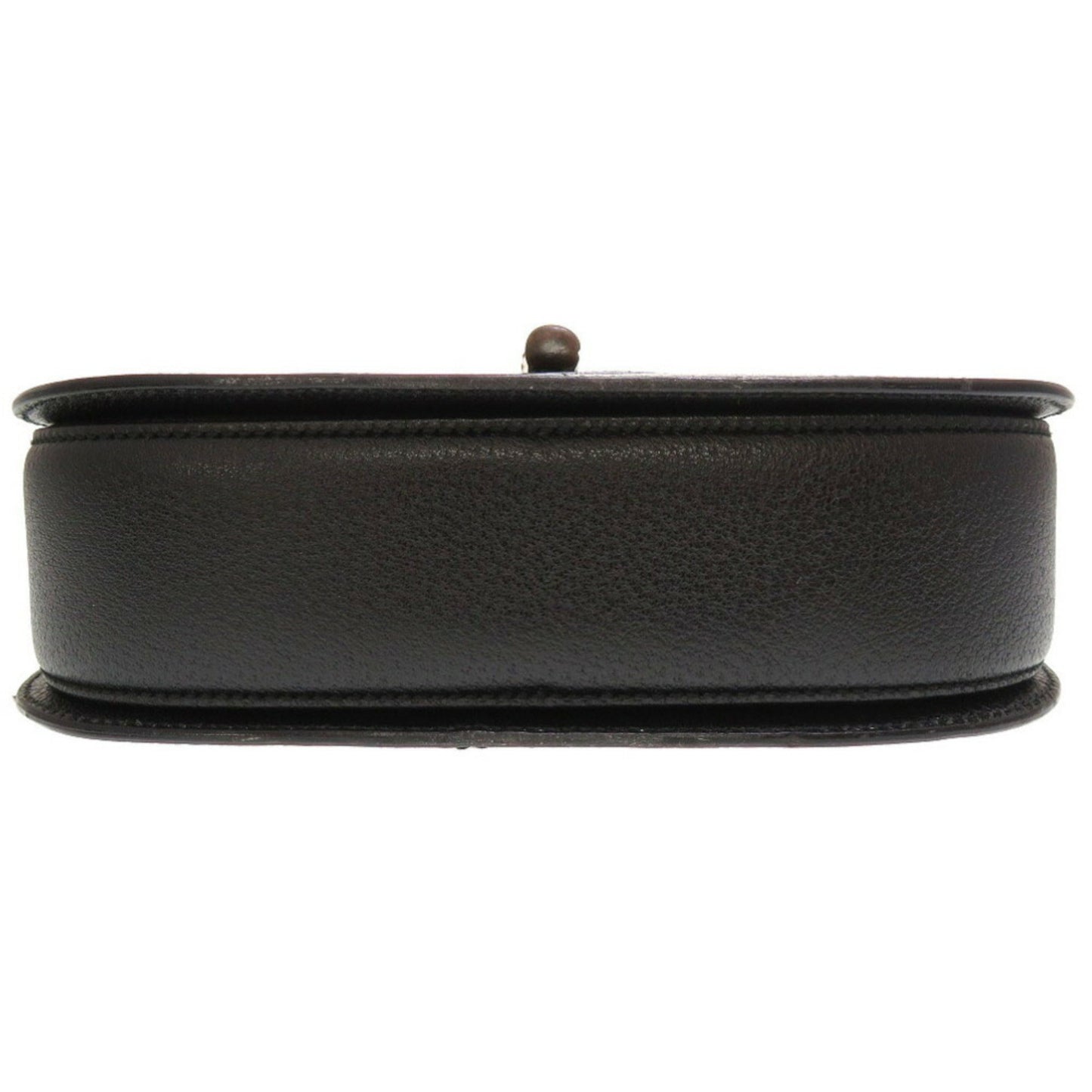 Gucci Black Leather Bamboo