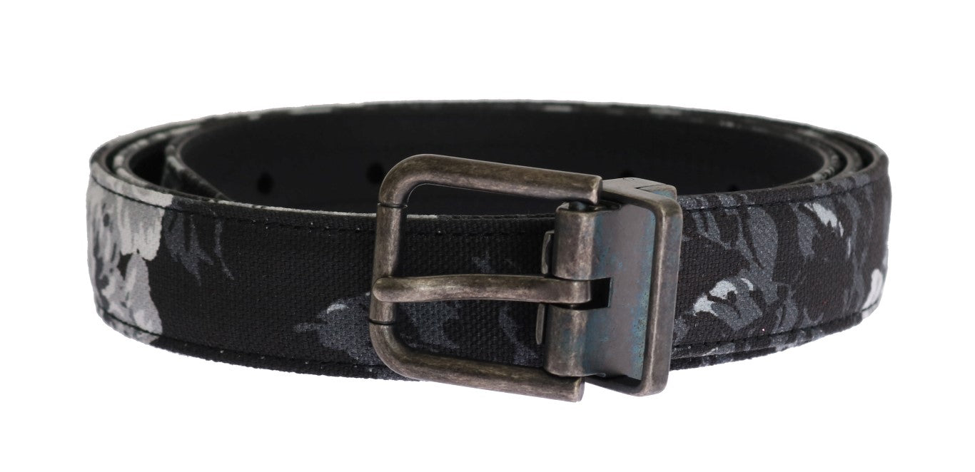 Dolce & Gabbana Elegant Floral Patterned Men'S Luxury Belt