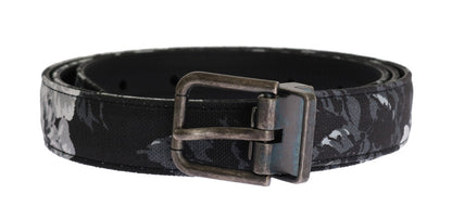 Dolce & Gabbana Elegant Floral Patterned Men'S Luxury Belt
