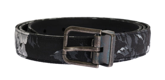 Dolce & Gabbana Elegant Floral Patterned Men'S Luxury Belt