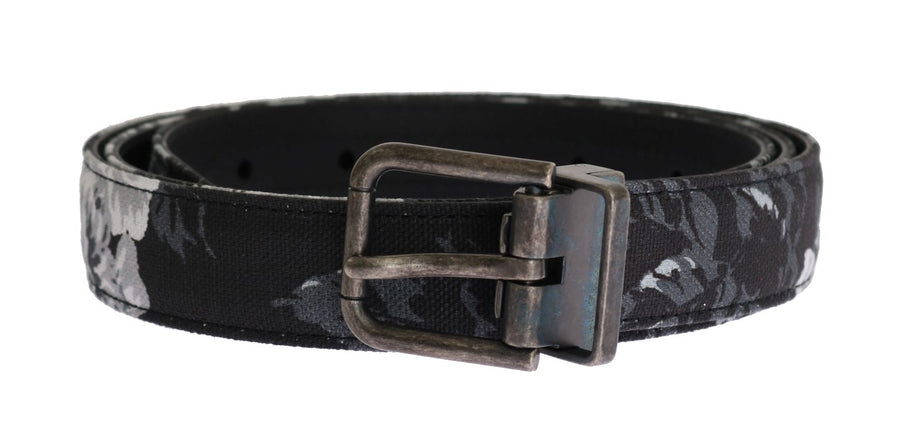 Dolce & Gabbana Elegant Floral Patterned Men'S Luxury Belt