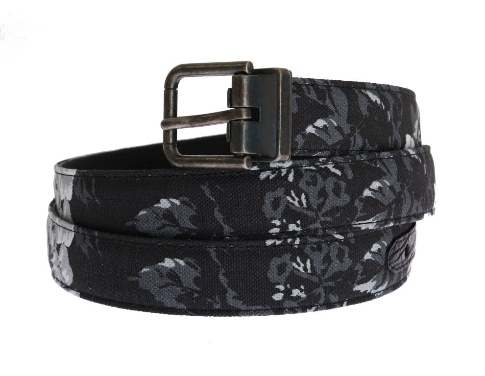 Dolce & Gabbana Elegant Floral Patterned Men'S Luxury Belt