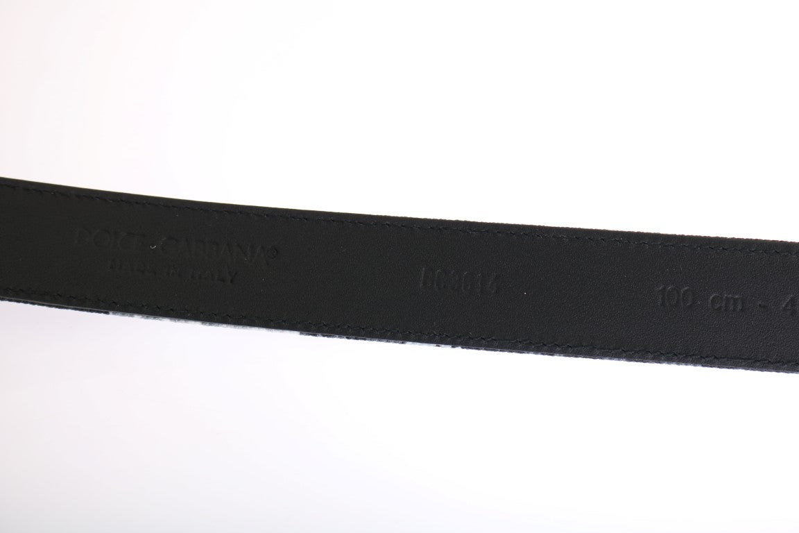 Dolce & Gabbana Elegant Floral Patterned Men'S Luxury Belt